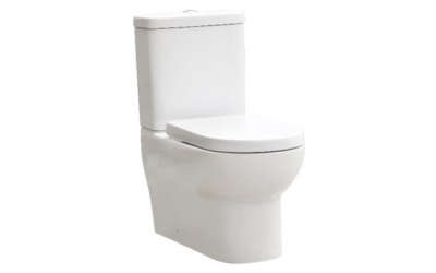 Cosmo close coupled toilet with soft close seat (closed back)