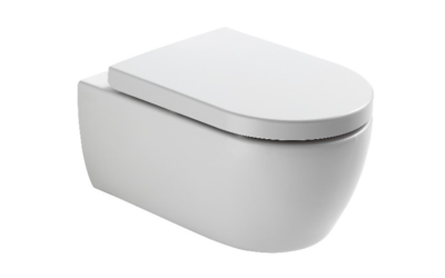 Cosmo wall hung WC pan with soft close seat and fixings