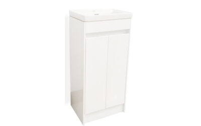 Vera 2 door floor standing vanity unit ceramic basin – 400mm