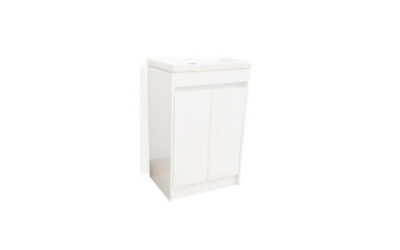 Vera 2 door floor standing vanity unit ceramic basin – 600mm