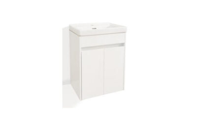 Vera 2 door wall hung vanity unit ceramic basin – 500mm