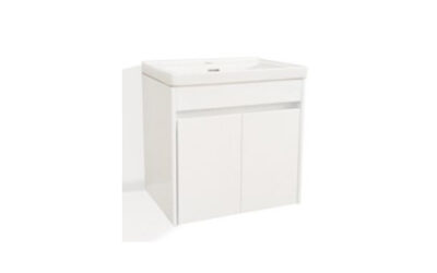 Vera 2 door wall hung vanity unit ceramic basin – 600mm