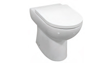 Amelie comfort height rimless back to wall pan