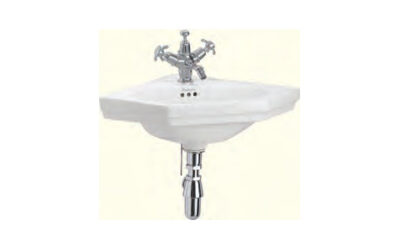 Burlington corner cloakroom basin 598 x 450mm