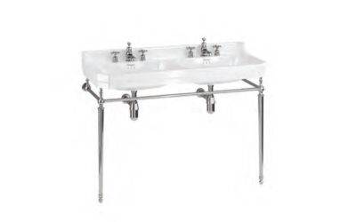 Burlington edwardian double basin h suitable for use with pedestal x 2 or 1200mm