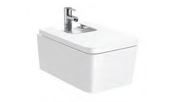 Inspira square wall hung bidet excl. Cover 560mm projection