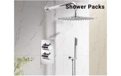 Round shower pack – (2 knob 2 outlet) – chrome