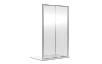 1400x1850mm sliding shower door 6m – chrome