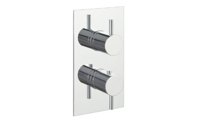 Florence thermostatic concealed 2 outlet shower valve – chrome