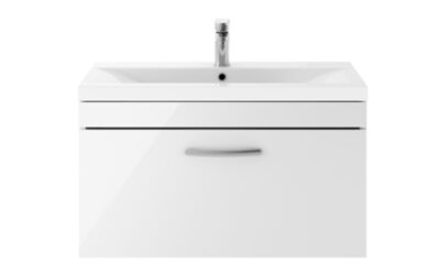 800 wall hung single drawer vanity & basin 1
