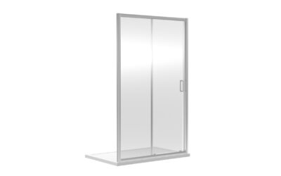1200x1850mm sliding shower door 6mm – chrome