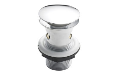Push button basin waste
