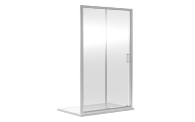 1000x1850mm sliding shower door 6mm – chrome