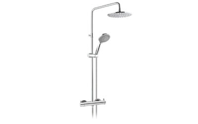 Florence round thermostaitc bar ⊓ 2 outlets – chrome