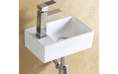 Square cloakroom basin
