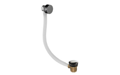 Vos click clack bath filler – brushed black