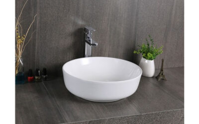 Art counter tap/ no tap hole basin.