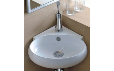 Corner cloakroom basin