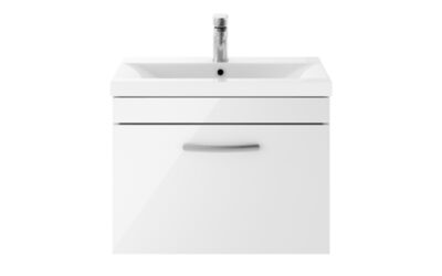 600mm wall hung vanity with basin 1