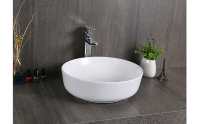 Art counter tap/ no tap hole basin.
