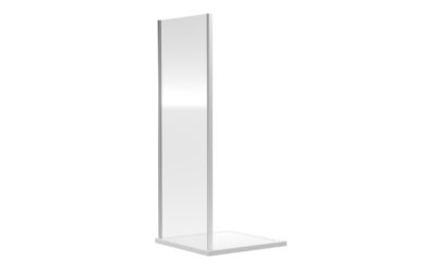 900x1850mm side panel 6mm – chrome