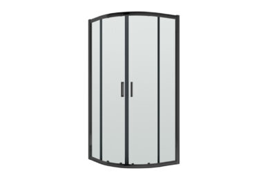 800x800x1850mm quadrant enclosure 6mm – black