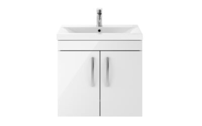 600 wall hung 2-door vanity & basin 1