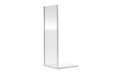 800x1850mm side panel 6mm – chrome