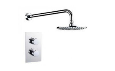 Round shower pack – (2 knob 1 outlet) – chrome