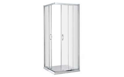 Ella 800×800 corner entry enclosure 1850 6mm – chrome