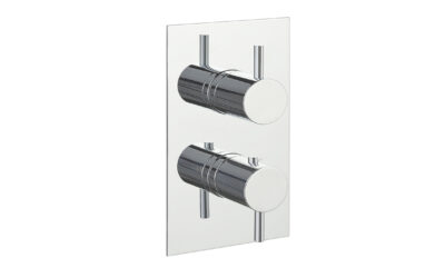 Thermostatic concealed outlet shower valve – chrome