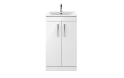 600mm floor standing vanity with basin 1