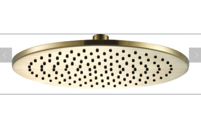 Vos overhead shower head 250mm – brushed brass