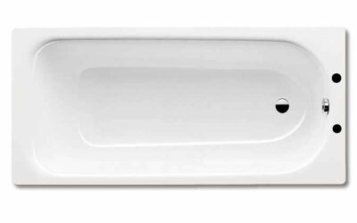 Kaldewei eurowa 1400 x 700mm steel bath – 2 tap hole (excl. Feet)