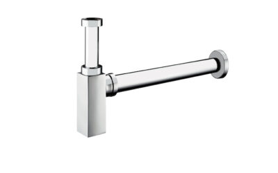 Square bottle trap chrome