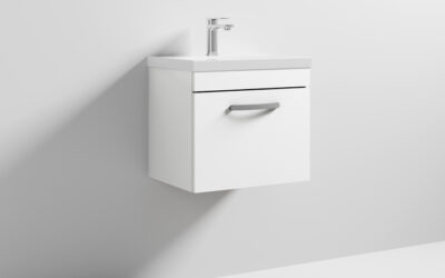 500mm wall hung vanity with basin 1