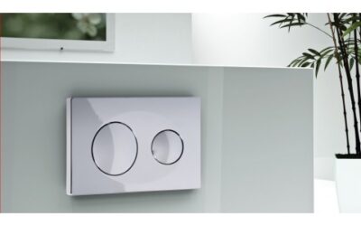 Euro orbi dual flush plate – gloss chrome