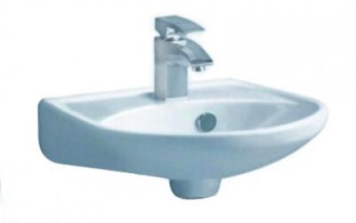 Round cloakroom basin