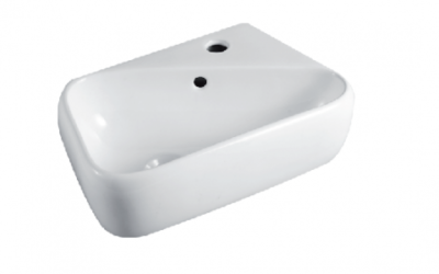Style cloakroom basin (right handed)
