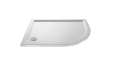Off set quadrant shower tray right hand – multiple sizes available