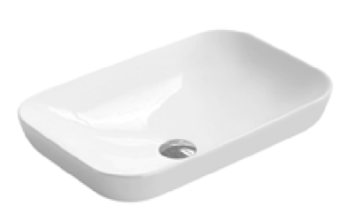 Rectangular counter top basin