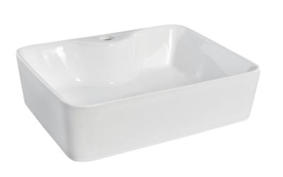 Counter top basin with 1 tap hole