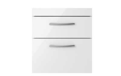 500 wall hung 2-drawer basin unit