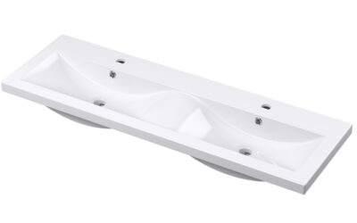 Double ceramic basin 1208×392
