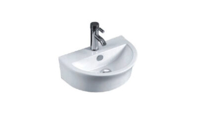 Round cloakroom basin