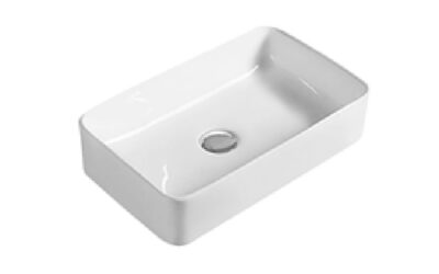 Rectangular counter top basin