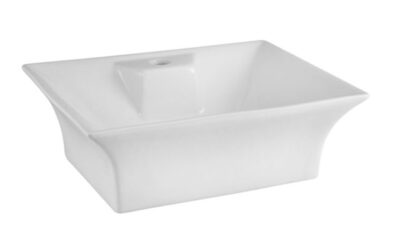 Counter top basin with 1 tap hole