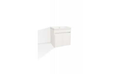 Vera 2 door wall hung vanity & ceramic basin – 400mm